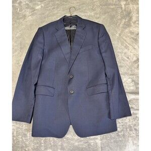 Charles Tyrwhitt Super 120s 44R Slim Fit Blue Blazer Jacket Pocket 2 Bttn